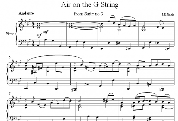 巴赫的「G弦之歌 Air on the G string」因其猥褻的標題而遭教會刪改 巴赫的「G弦之歌 Air on the G string」因其猥褻的標題而遭教會刪改